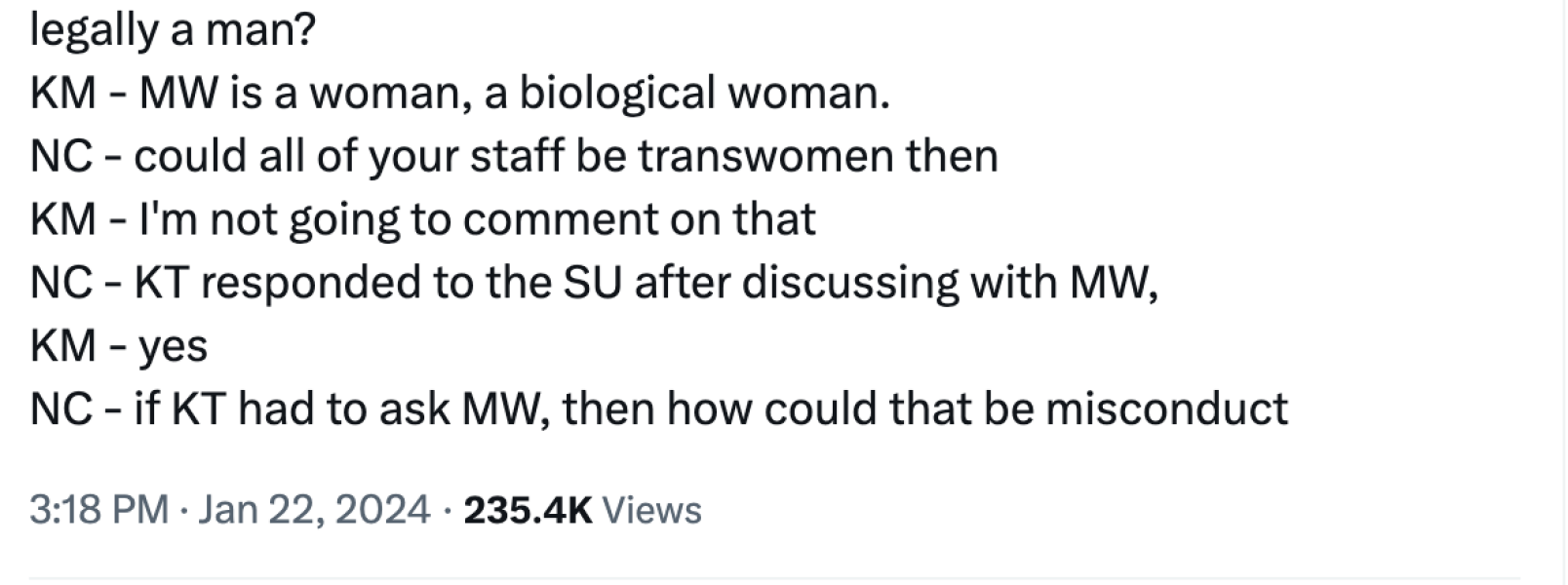 Another GC employment tribunal: Roz Adams vs Edinburgh Rape Crisis Centre #3