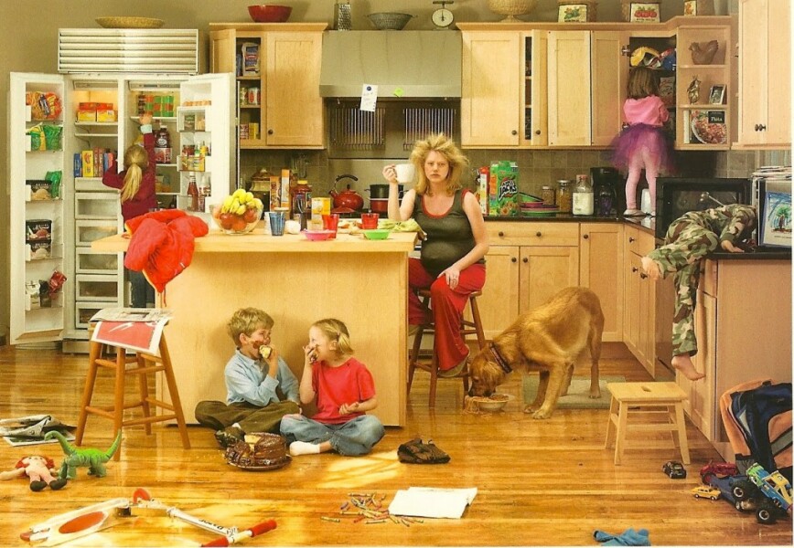 To want a meme about why a mum's house is always messy