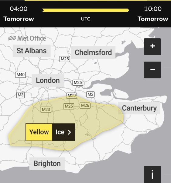 Autumn/Winter weather warnings