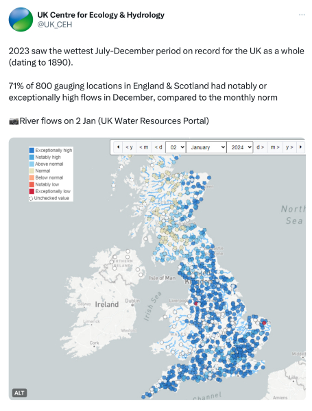 To be fed up with floods and think it's climate change?