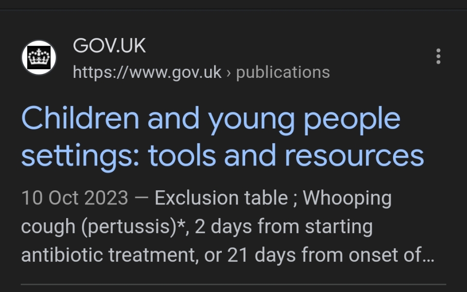 Vomiting - 48 hour rule