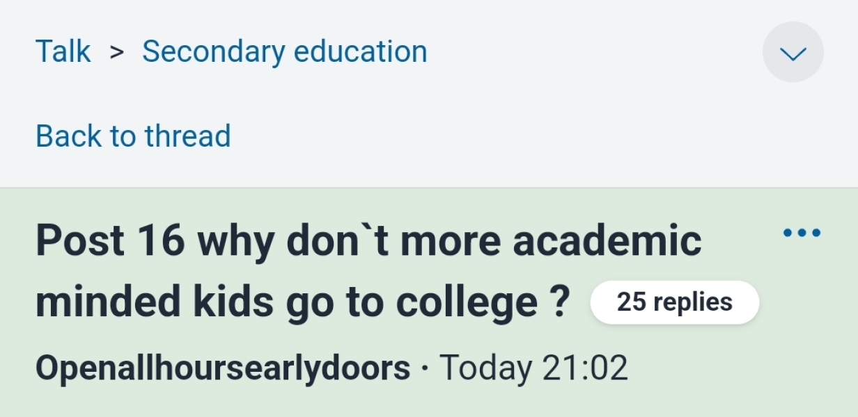 PBP alert in Secondary Education.