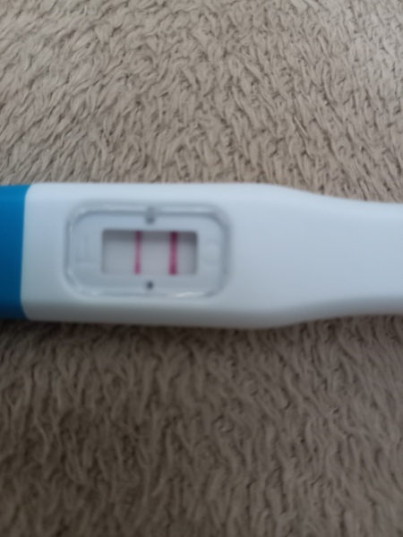 Is this positive or a faulty line?  It doesn't look as clear as the other line
