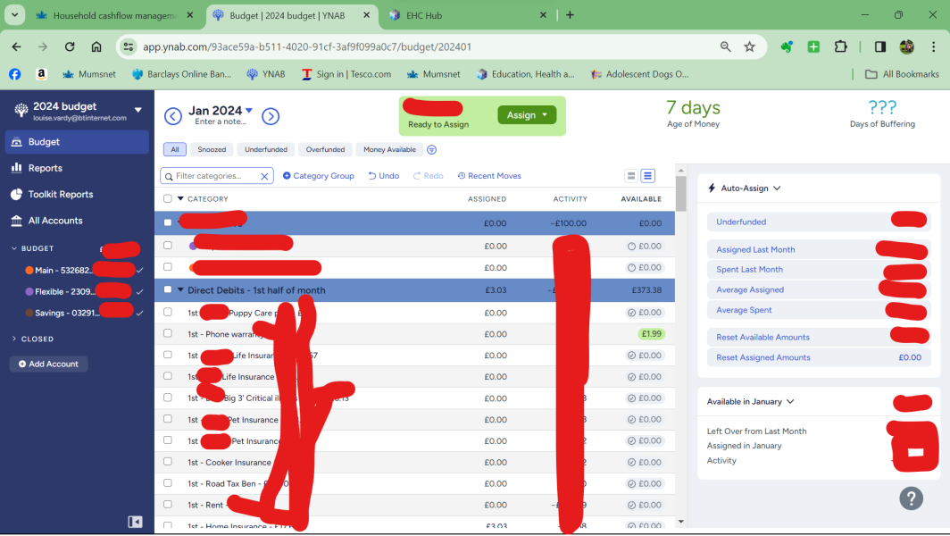 Household cashflow management