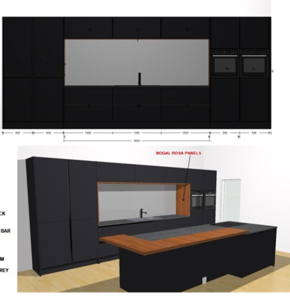 Does anyone have a black/ charcoal kitchen