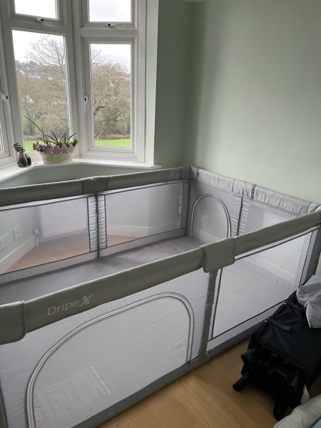 What to put under this large playpen?