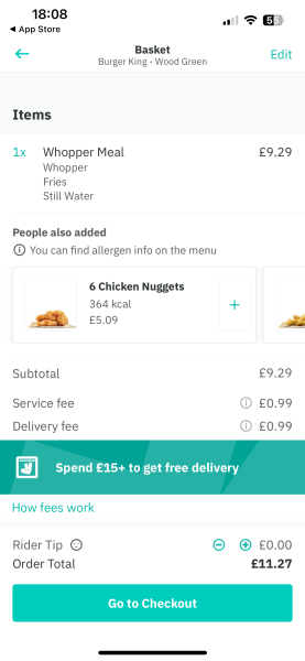to think that Deliveroo etc should be banned!