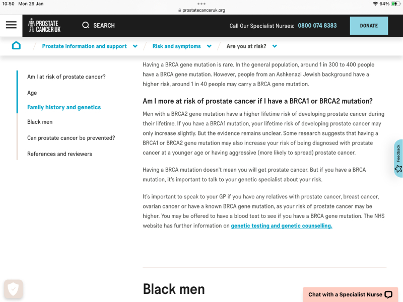 Broaching BRCA testing with teenagers