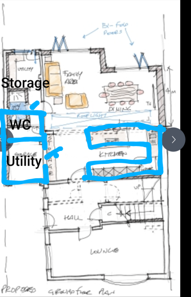 Kitchen/family room ideas - with plans