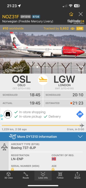 New Flight Radar thread - it's windy tonight