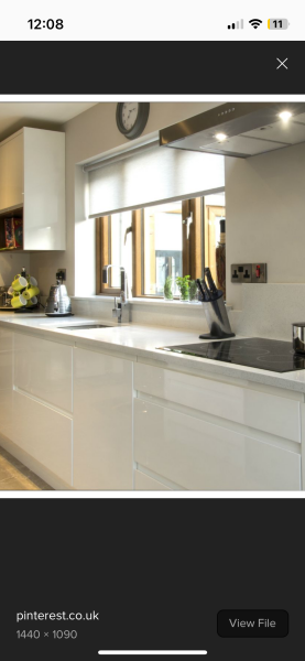 To ask opinions on my new kitchen..