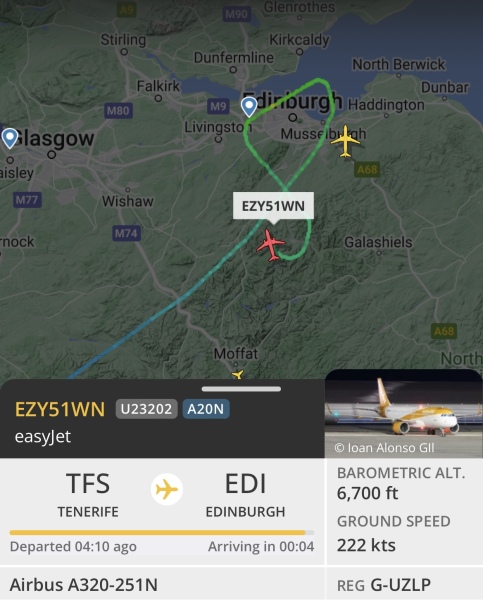Flight Radar - Storm Jocelyn