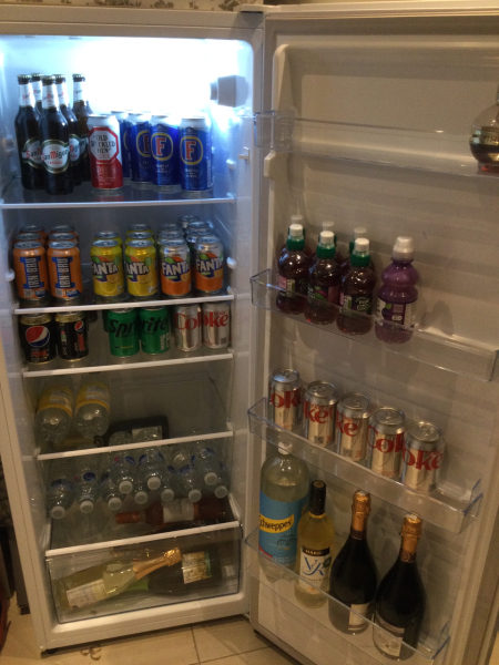 To ask you to show me your fridge?