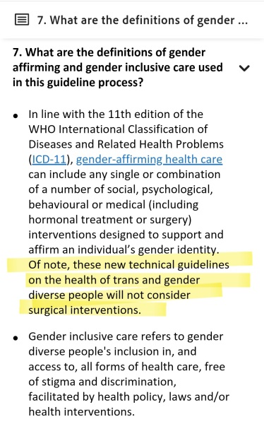 WHO publishes 'controversial gender guidance'