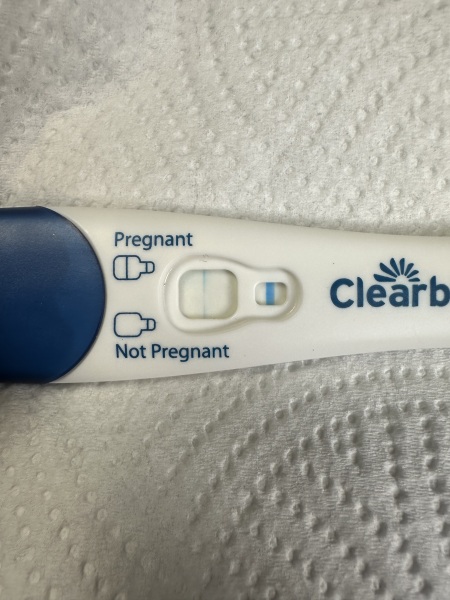 'The hook effect ' pregnancy tests. Lighter tests at 8 weeks