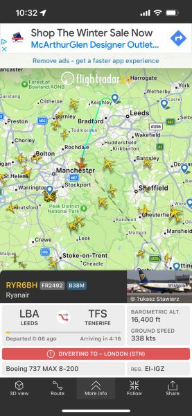 Flightradar Storm Isha part 2