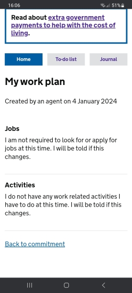 Universal credit managed migration thread