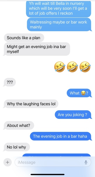 Does this sound like he doesn’t want me to have a job?