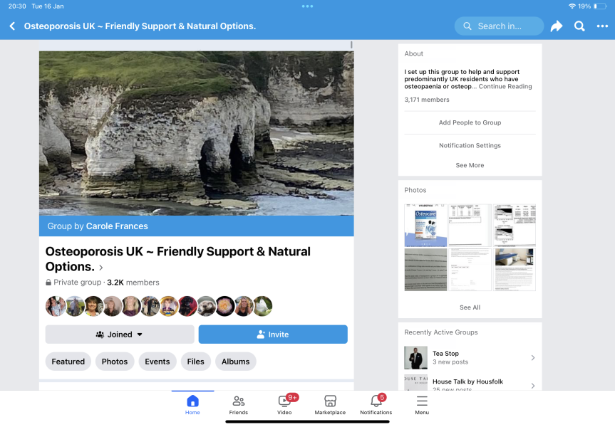Osteoporosis support?