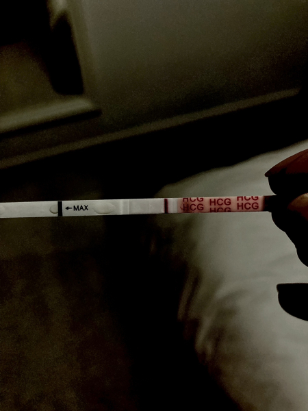 Evap line or faint positive