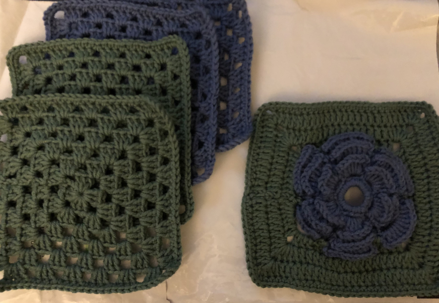 Woolly Hugs. Sad news we are afraid. Making a Blanket for lovely Mowly77's family