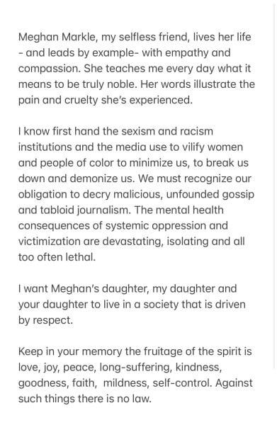 Serena William's message