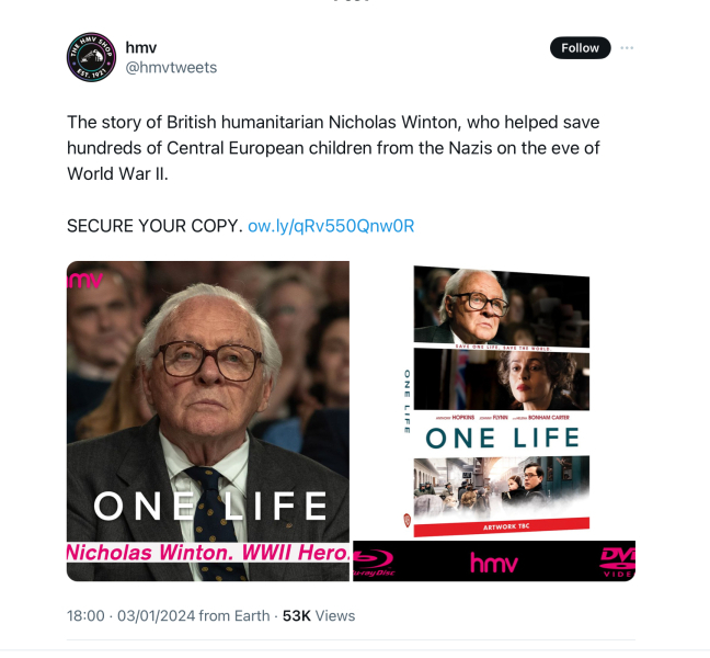 HMV describing Jewish refugee children as Central European Children