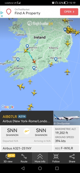 Flightradar Storm Isha part 2