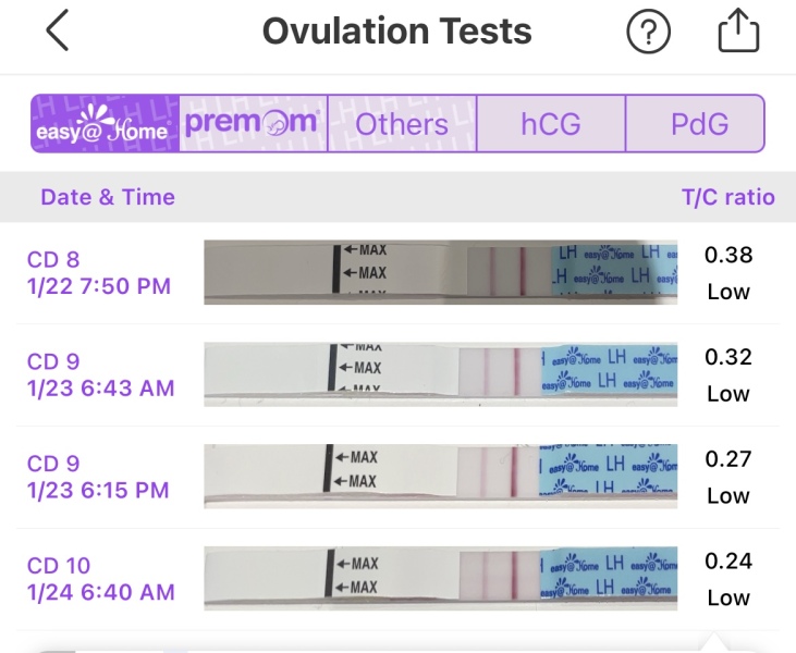 LH decreasing? Photo attached