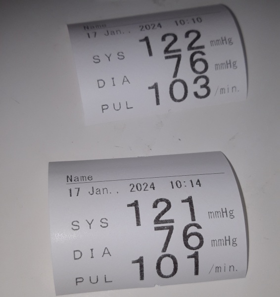 Blood pressure readings  - elevated blood pressure?