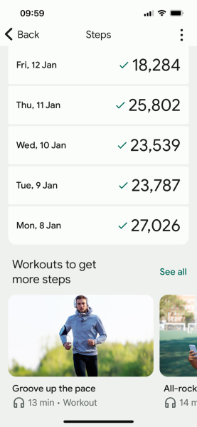 To ask how many steps you do a day