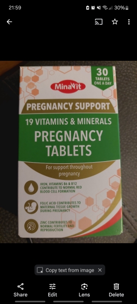 Pregnancy tablets while ttc or when pregnant?