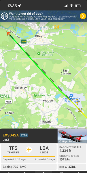 Flightradar Storm Isha part 2