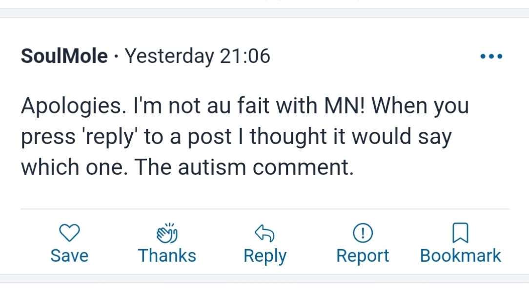 I would like a reply to the "Reply" issue