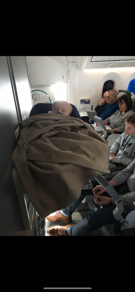 Toddler seats on long haul flight