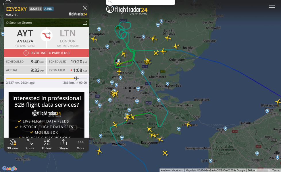 Flightradar Storm Isha part 2