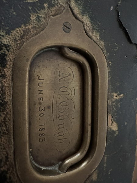 Small mystery from 1883. What does this name say and who was Percy Cooke?