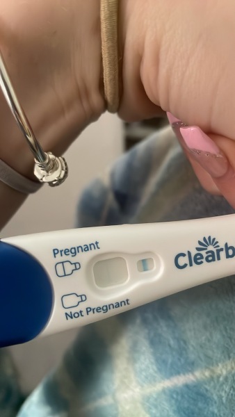 Clear blue test. Evap line or positive