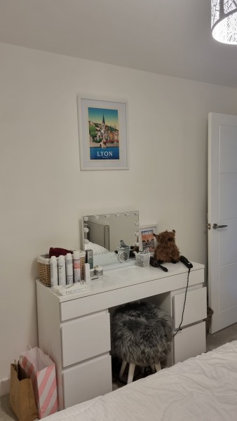 Does anyone have a vanity area? If so, pic please?