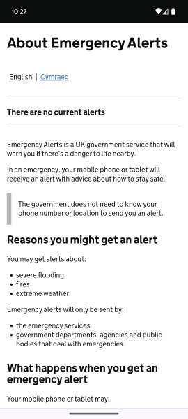 Anyone get a warning on phone?