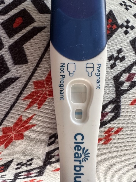 Clear blue test. Evap line or positive