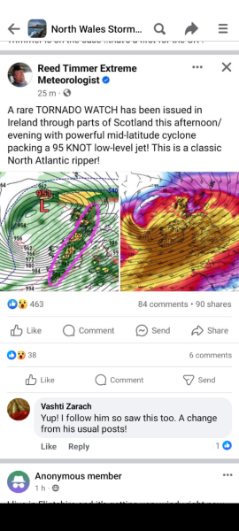 Storm Isha - named by the Met Office.