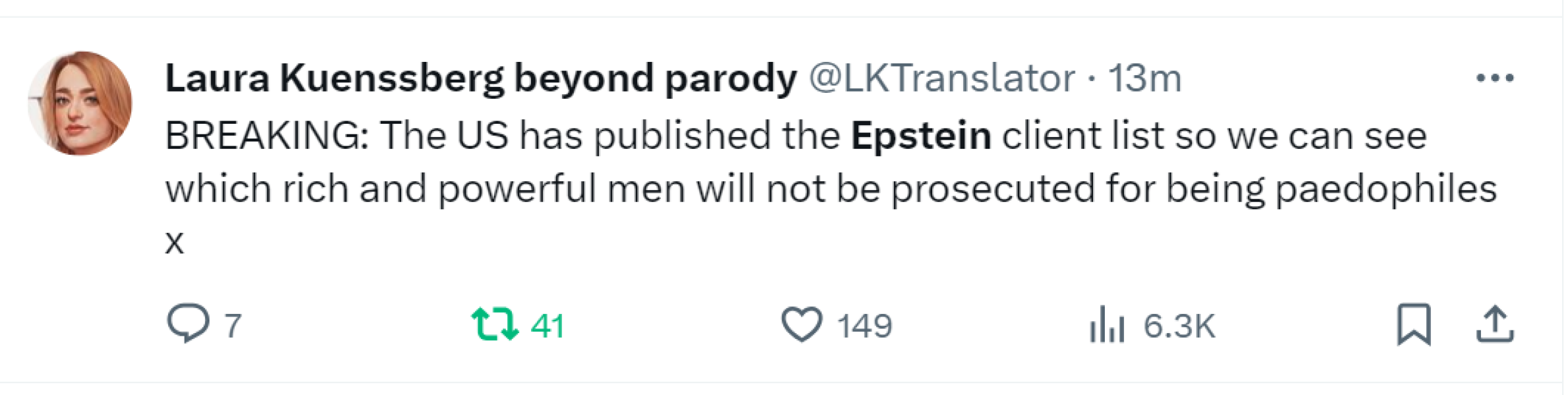 The Epstein list has been released