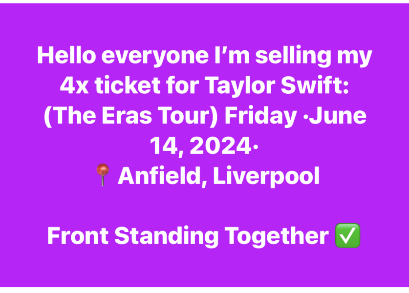Taylor Swift tickets