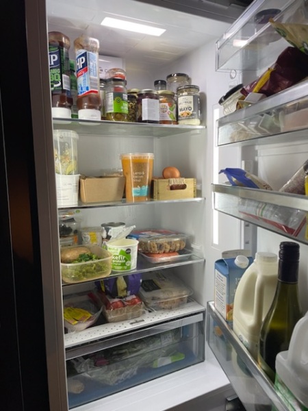 To ask you to show me your fridge?