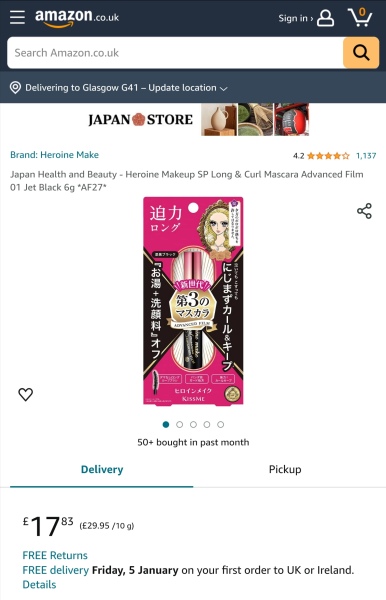 Mascara for small hooded eyes and sparse lashes