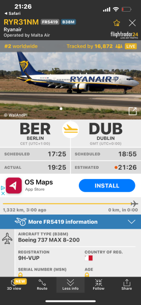 New Flight Radar thread - it's windy tonight