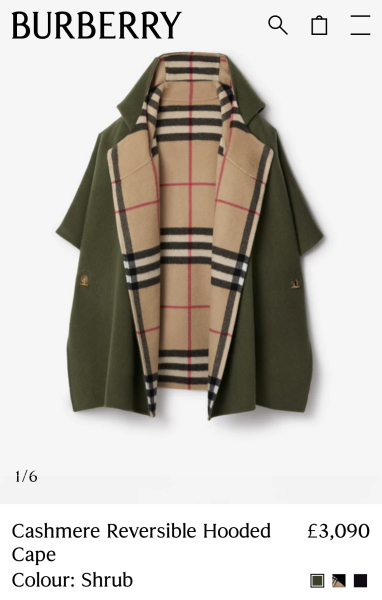 Burberry Cape Dupe