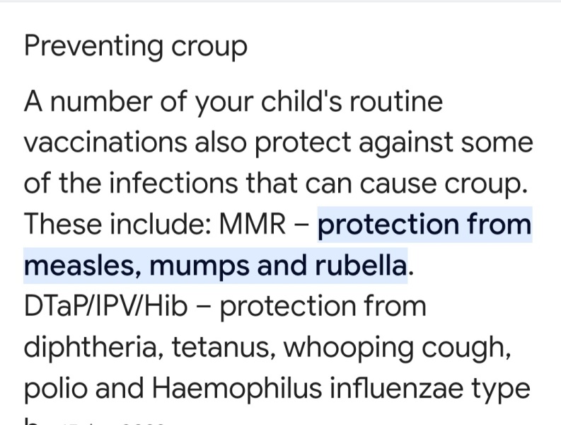 To think there shouldn't be measles outbreaks?