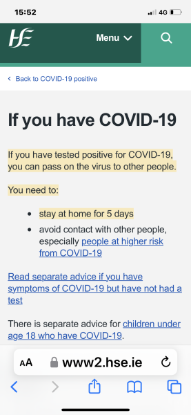 To go to the shop with Covid?